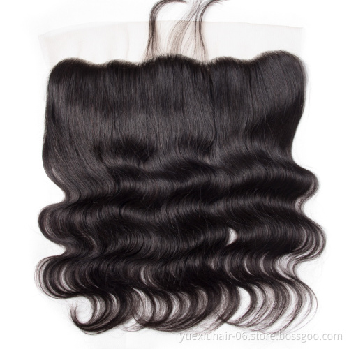 Wholesale Price Human Hair Mink Body Wave Top Closure Human Hair Silk Base Closure 13x6